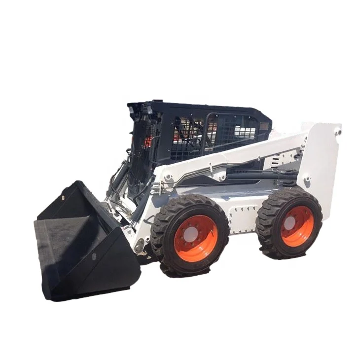 Wholesale Best Price Mini Skid Steer Loader With Load Capacity 860 Kg/Hydraulic Skid Steer Loader Snow Plow Attachement Cheap