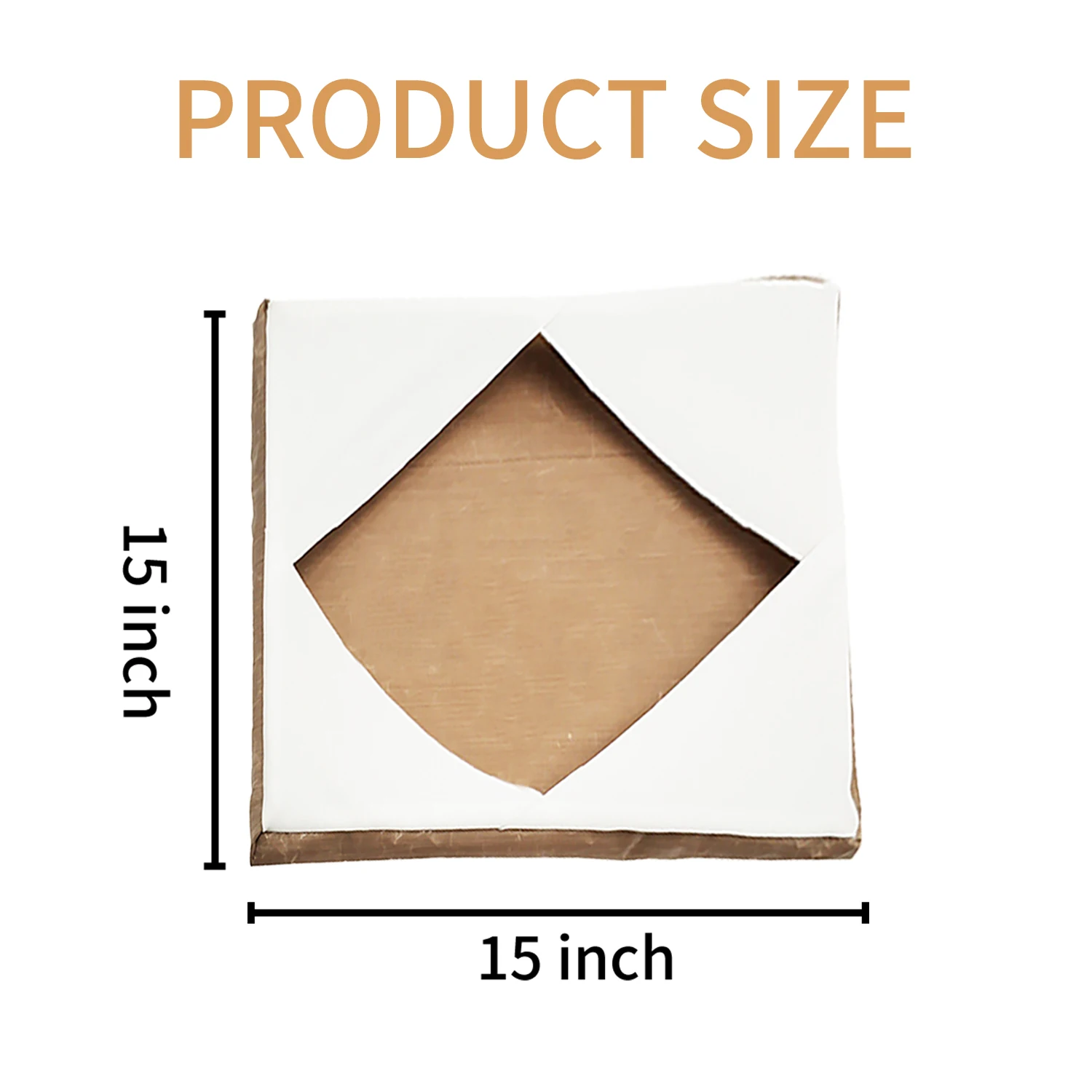 15*15in Coffee white Heating plate protective cover Anti-sticking hot press cover