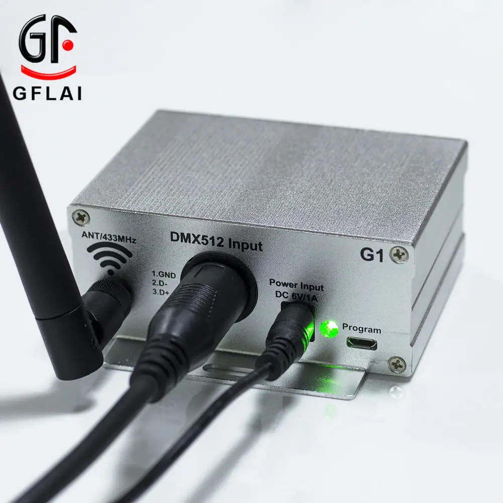 Programmable DMX512 Transmitter For GFLAI LED Bracelets/Light Up Wand/LED Foam Sticks