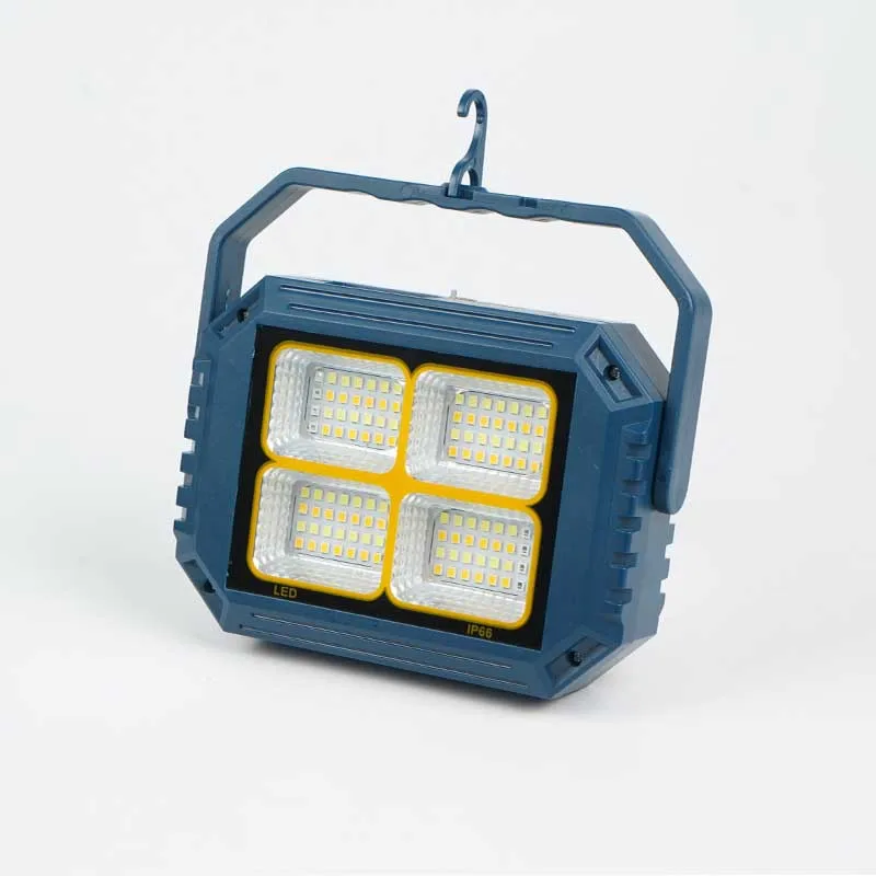 Hot sell mini solar emergency floodlight rechargeable outdoor work light with led torch 2400mah battery multi-function tent lamp