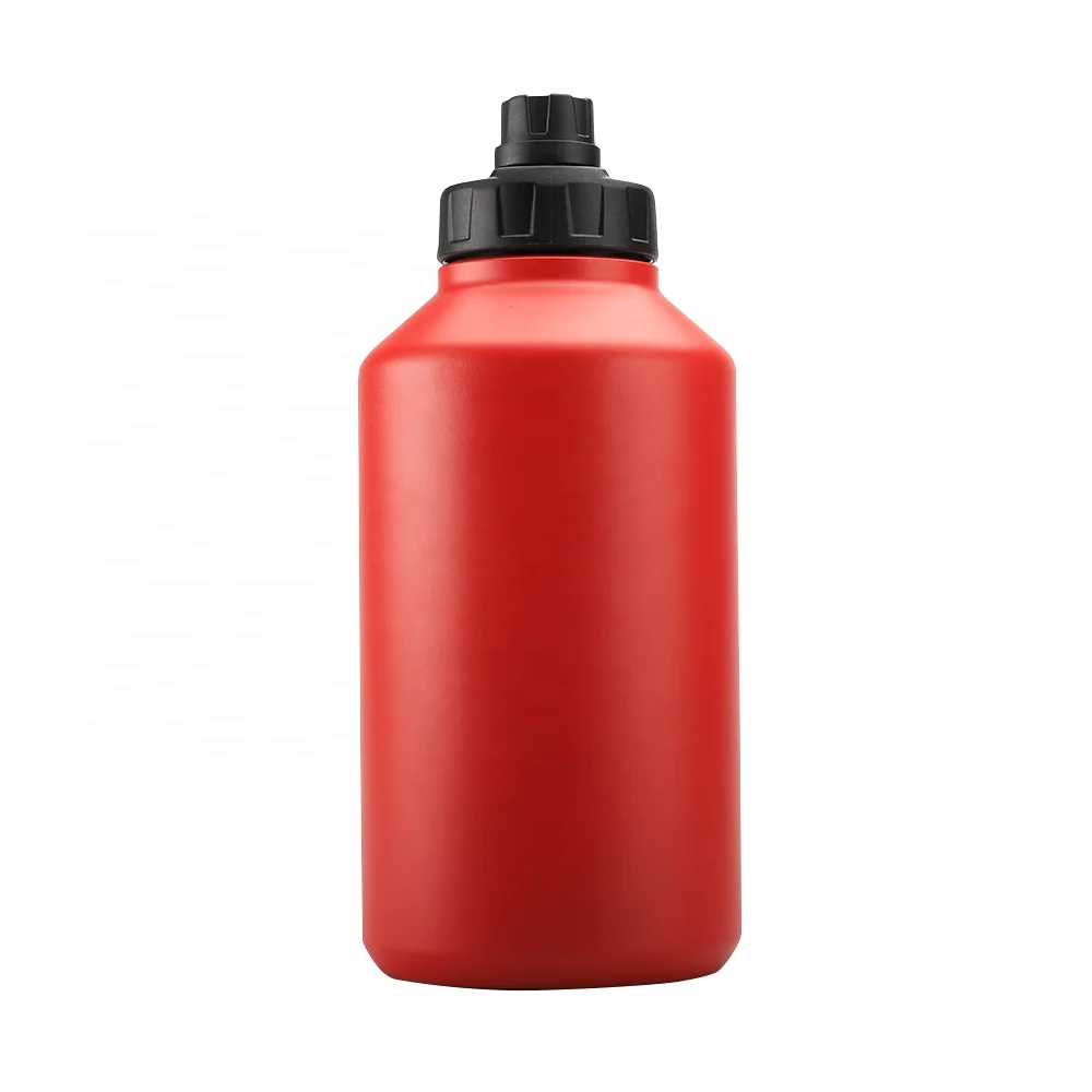 Double Wall Stainless Steel Customized Half Gallon Insulated Water Bottle Jug With Handle Lid Production Line For Sport Bottle