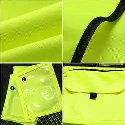 Customized Logo OEM Higher quality high visibility engineer safety vest mesh breathable multi pocket reflective Security jacket