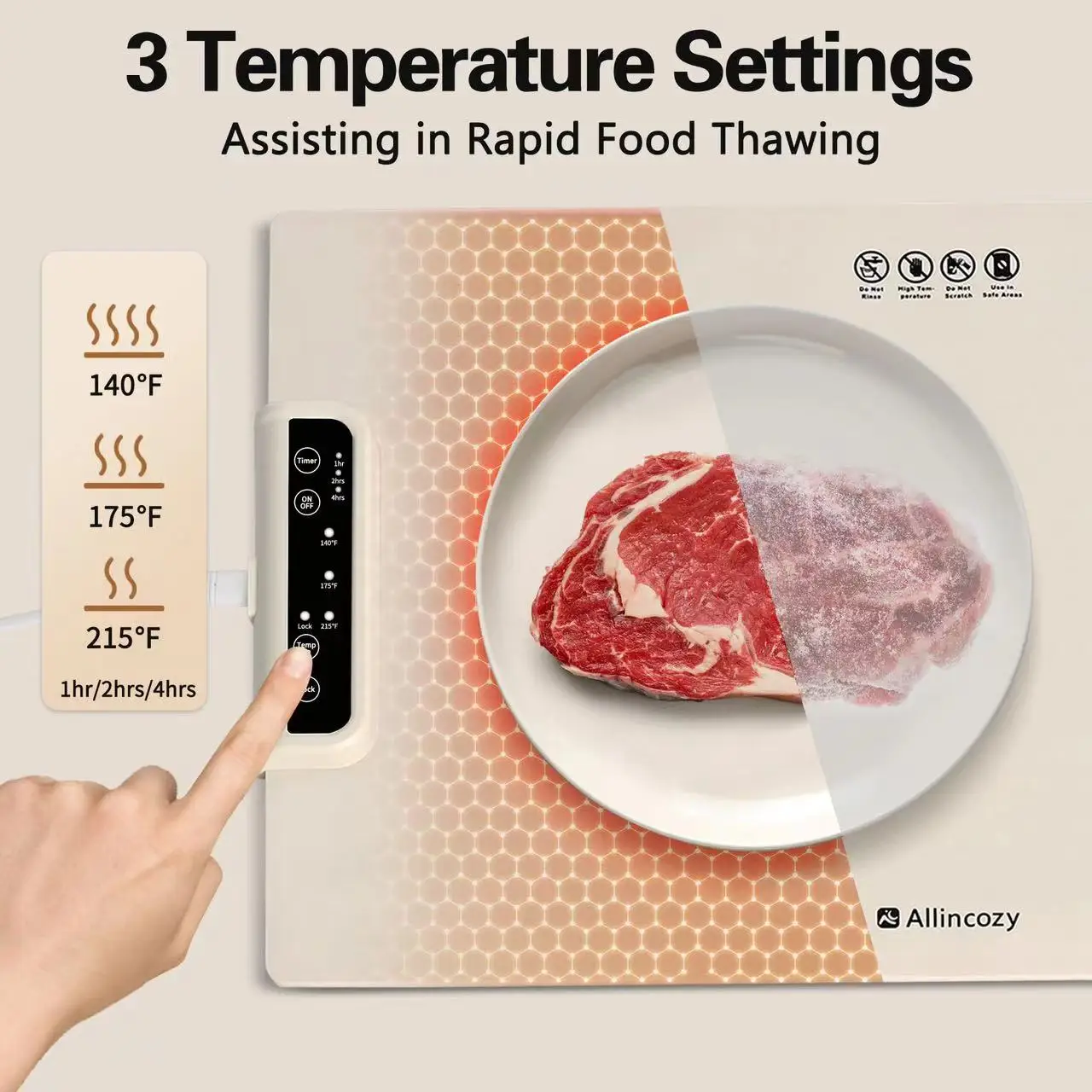 Multifunctional hot food thermal insulation pad household warm food magic milk silicone warm cutting board