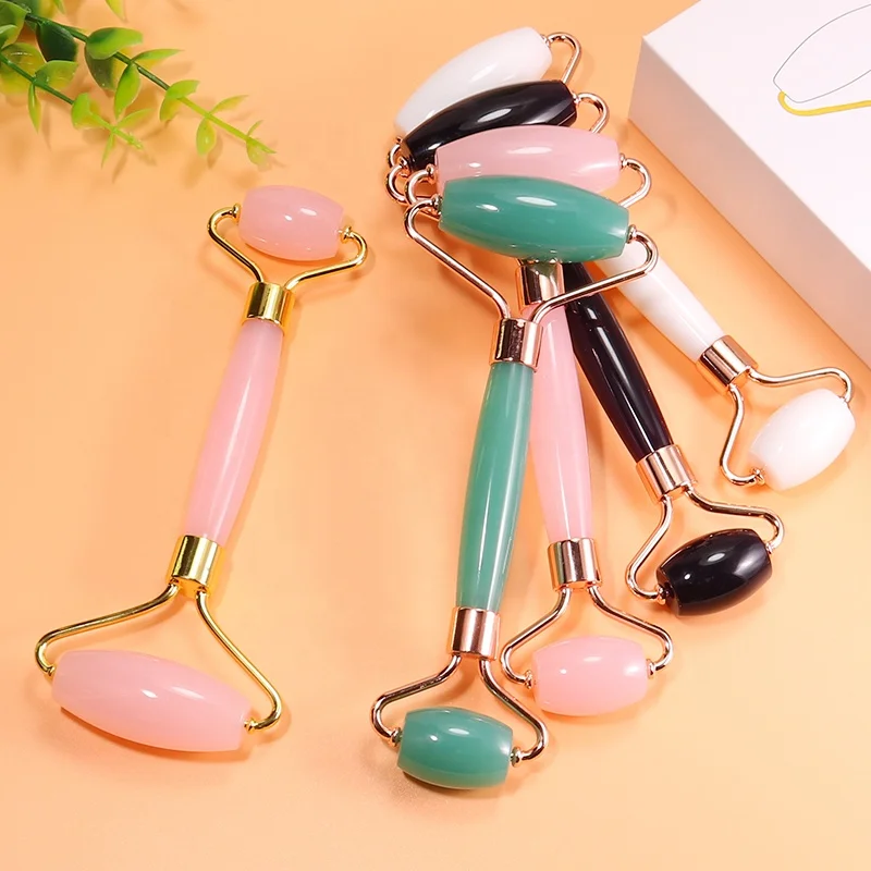 Face Resin Massager Roller Slimmer Lift Wrinkle Remover Slimming facial Massage Roller Natural Resin Roller
