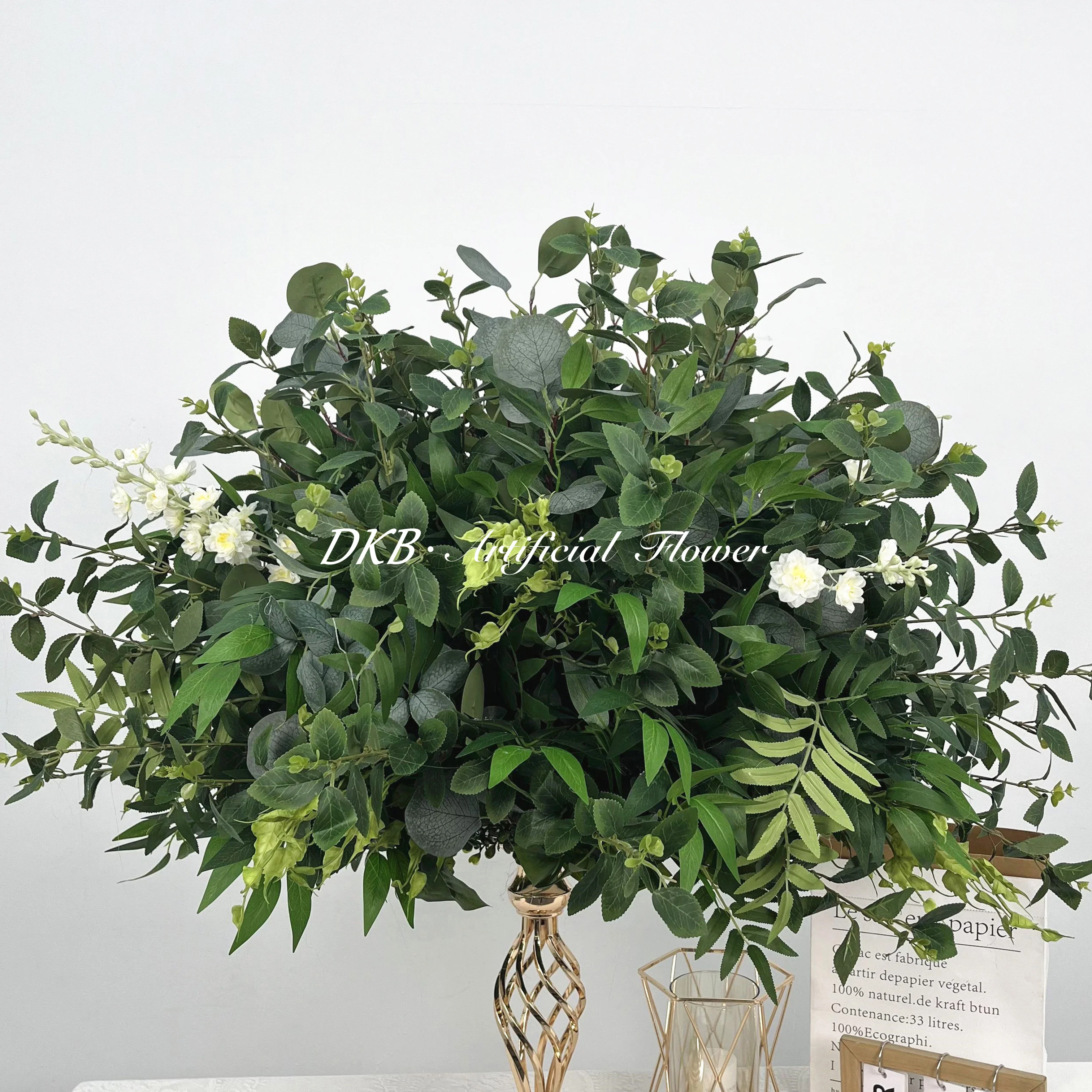 DKartificial factory wholesale best selling product wedding green flower ball centerpiece buy artificial flower ball