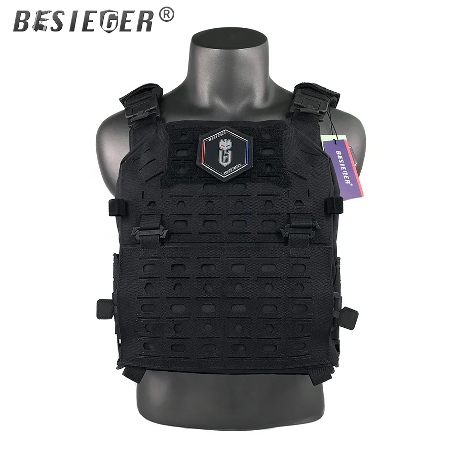 With invisible bulletproof helmet cover, flame retardant nylon military police tactical vest, lightweight combat vest