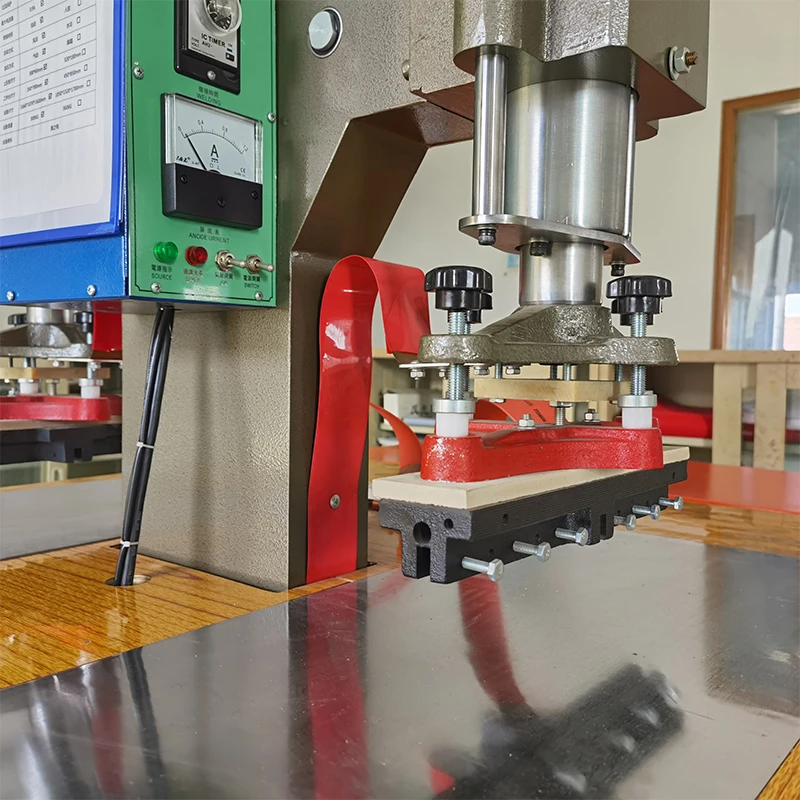 High frequency shoe upper logo embossing machine for shoes upper making