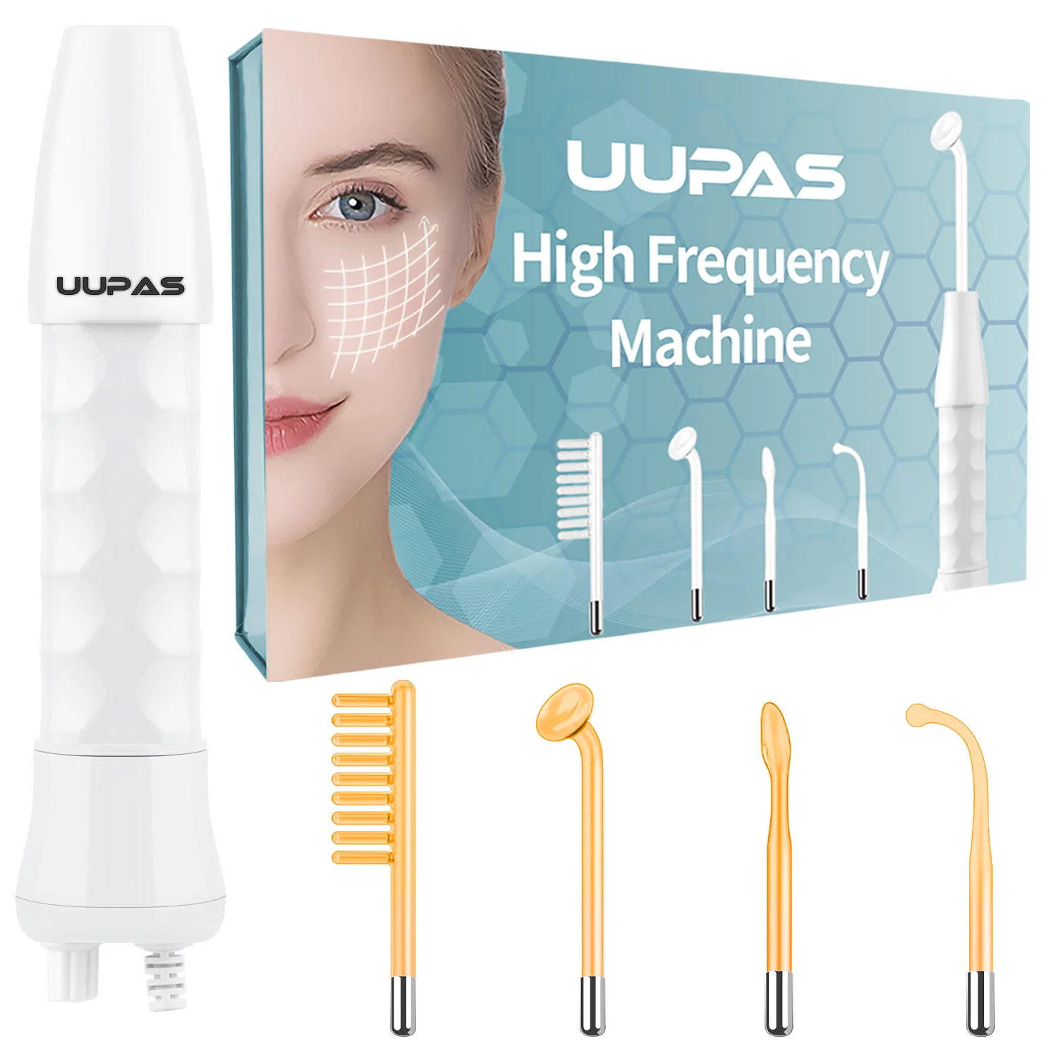 High Frequency Therapy Wand Handheld High Frequency Facial Machine For Skin Tightening