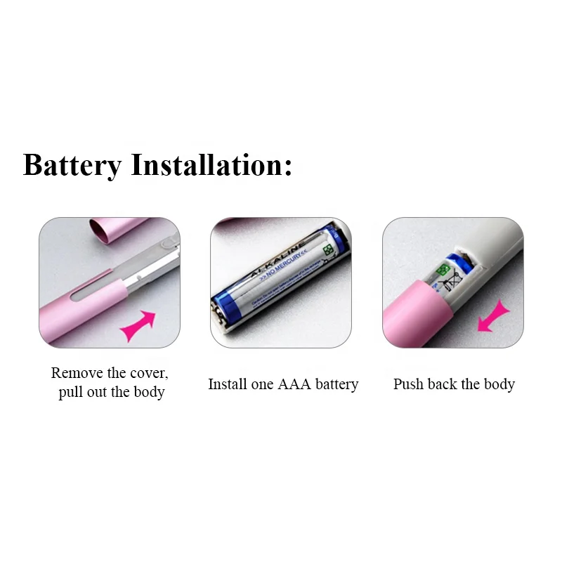 Portable Painless Battery Operated Eyebrow Hair Remover Epilator Electric Eyebrow Trimmer Eyebrow Razor