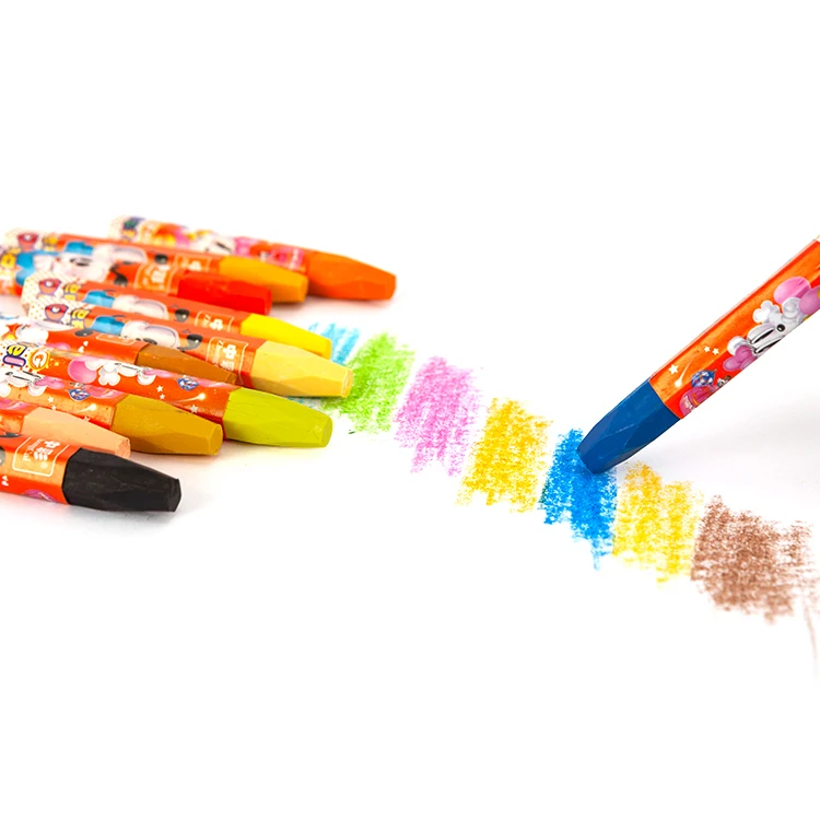 Promotional The Cheapest 18 Different Colors Crayons Set For Drawing And Kids Coloring Gift