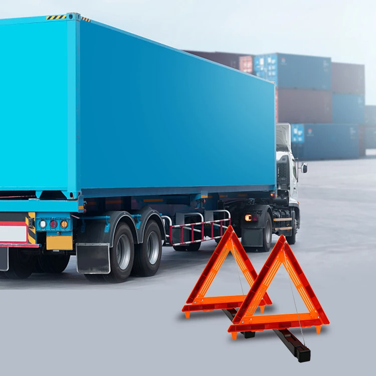 Warning Triangle Road Safety Reflective Triangles For Truck Car Meet FMVSS125 standard