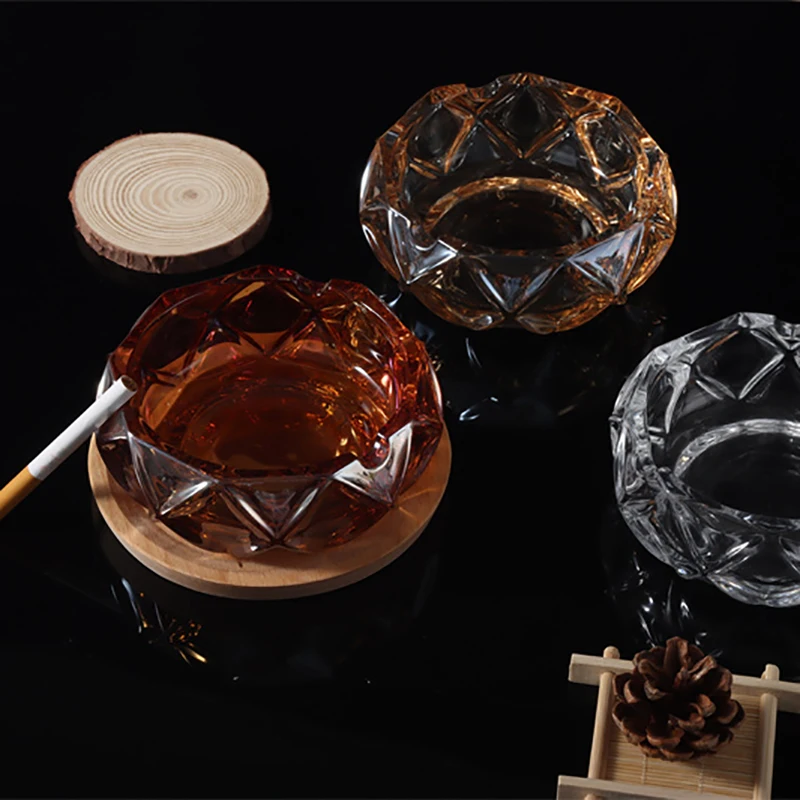 Custom Logo Ashtray Glass Ashtray Manufacturer For Living Room