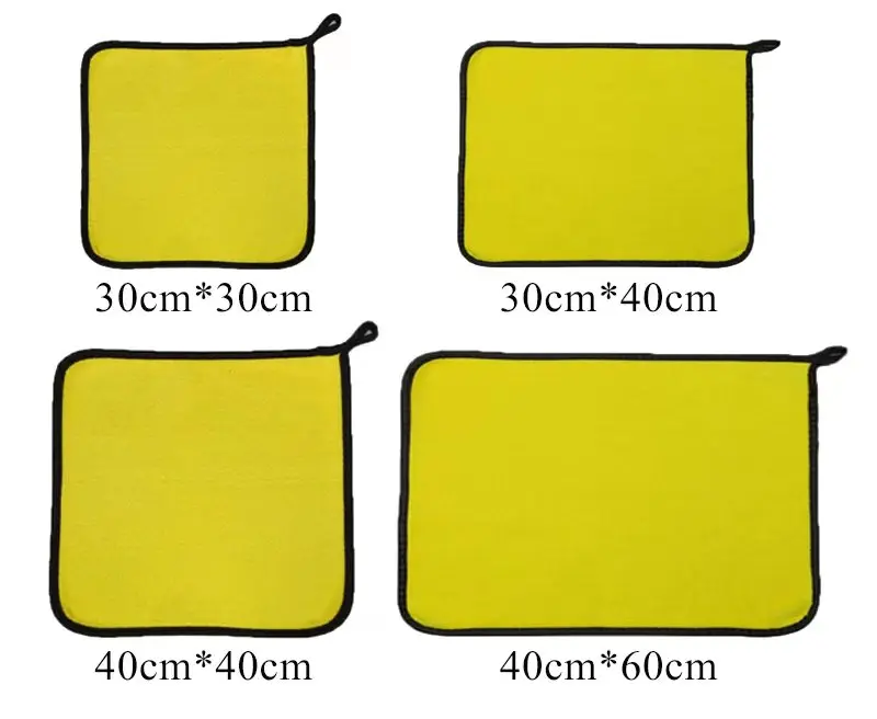 wholesale side coral fleece terry towel clothing magic car cleaning towel