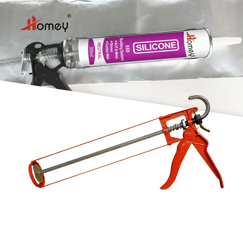 Professional Hand Caulk Gun with High Thrust Ratio Silicone Gun Caulking Tool 10 oz for all Sealant and Adhesive