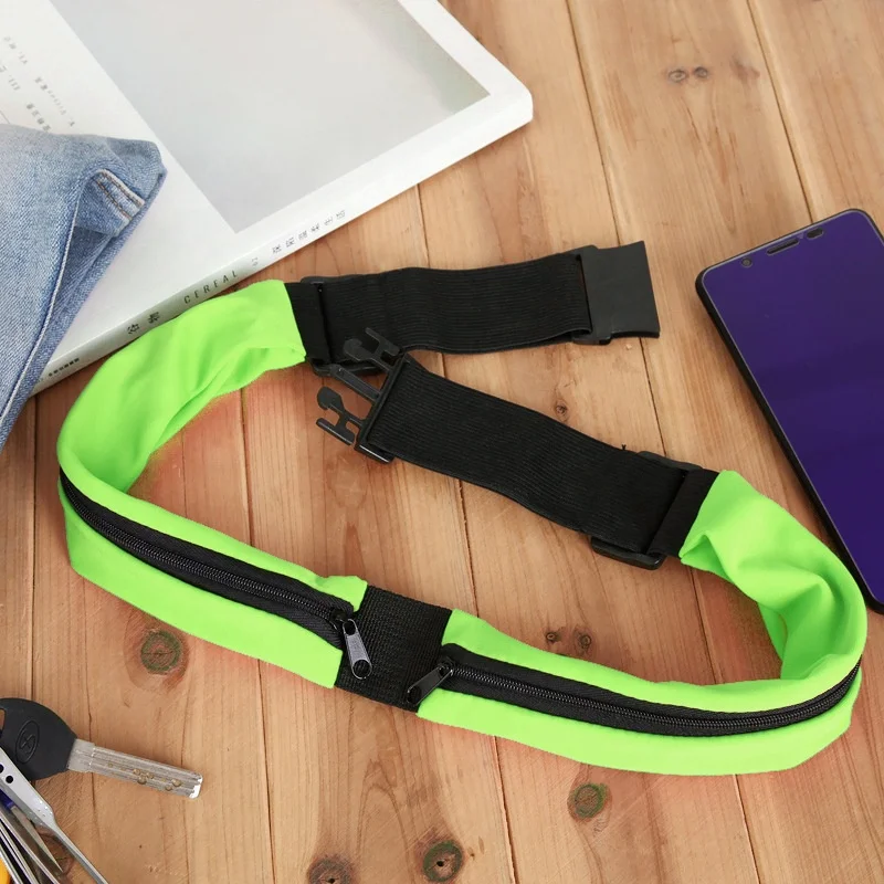 Wholesale fashion custom invisible fanny pack cycling running women waist bags sport mobile phone belt bag
