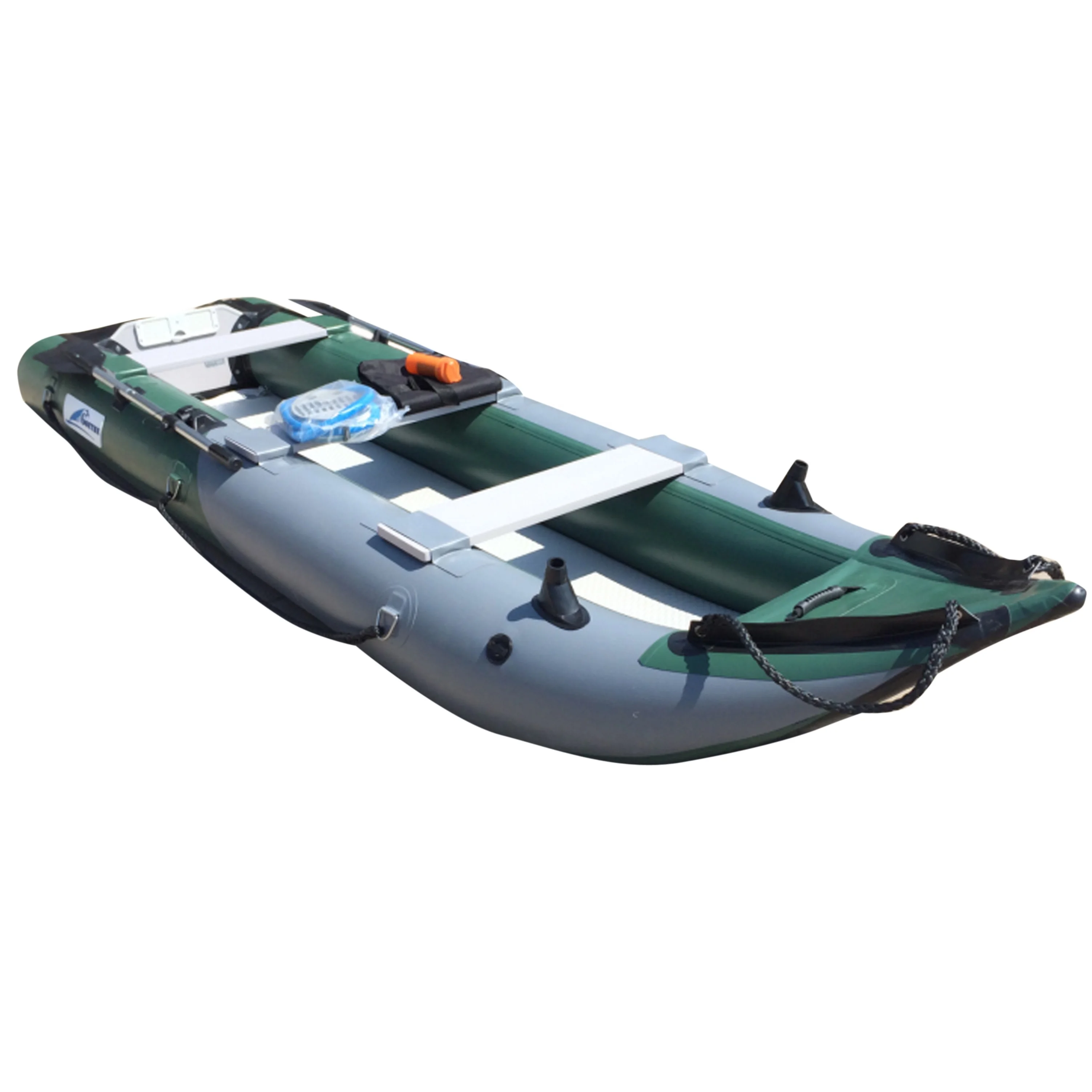 Goethe Goboat CE GTK410 13.4ft Inflatable Fishing Rowing Kayak With Aluminum Boat Seat Kayak Fishing Kayak