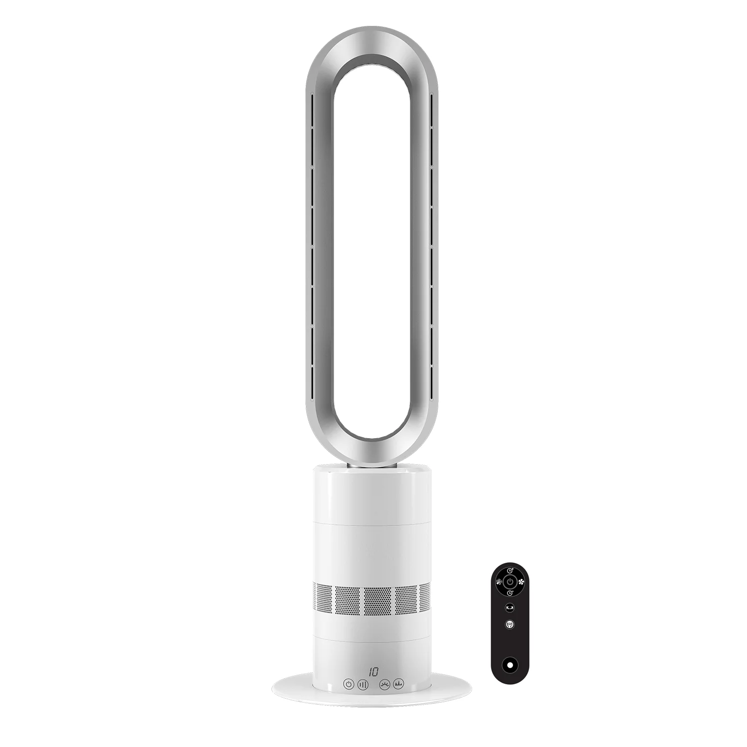 Home Stand OEM PTC Ceramic Heating Element 10 Windspeed Electric Table Tower Bladelesss Fan Heater