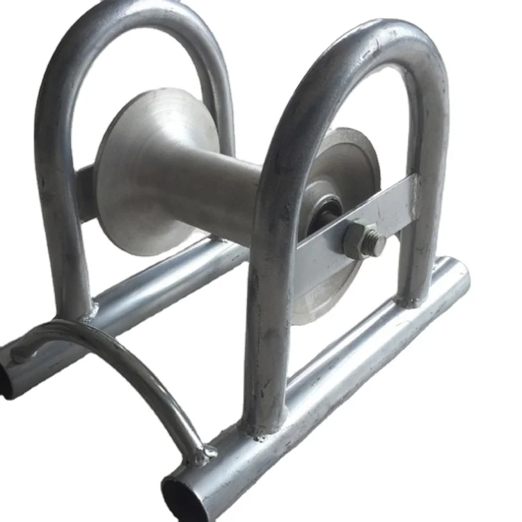 Industrial Heavy Duty Cable Rollers Bearings Straight Line Bridge Electric Power Pithead Cable pulling Roller