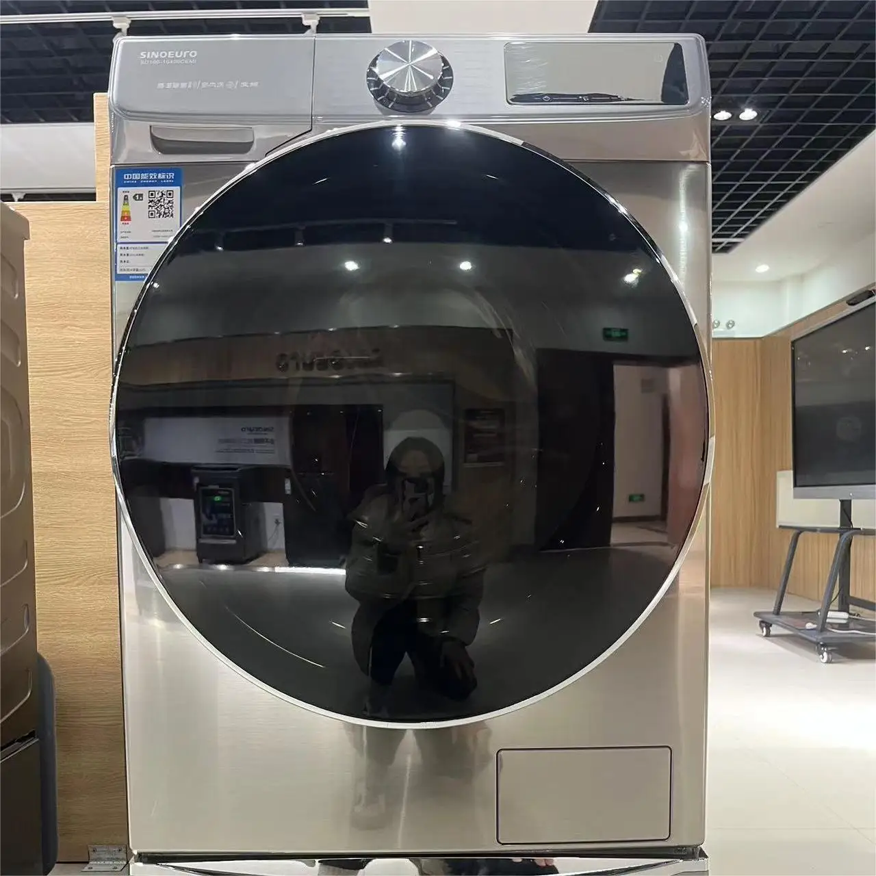8kg 2-in-1 washer and dryer combination automatic front loading washer can be customized