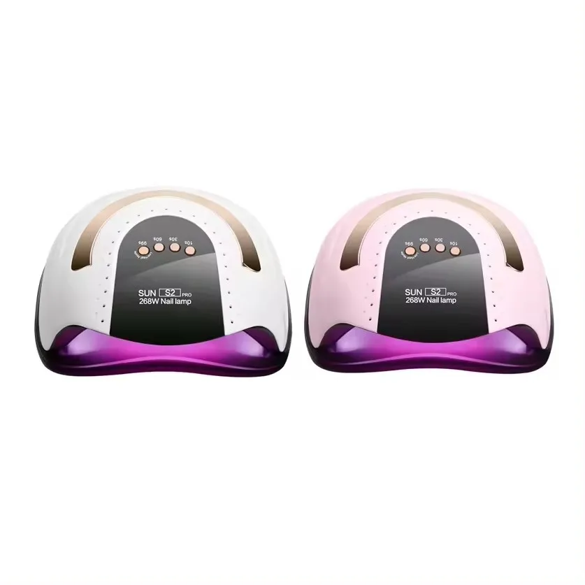Sun S2 Pro Professional 57LEDS 268W Fast Curing Nail Gel Polish Curing Led Nails Dryer Gel UV LED Nail Lamp With Handle Dryer