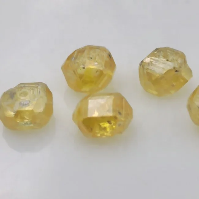 VVS HPHT yellow rough diamond yellow fancy uncut  diamond