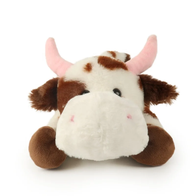 New Arrival Custom Cute Lovely Peluche Stuffed Farm Animal Cow Cattle Plush Toy Cow For Kids Gifts