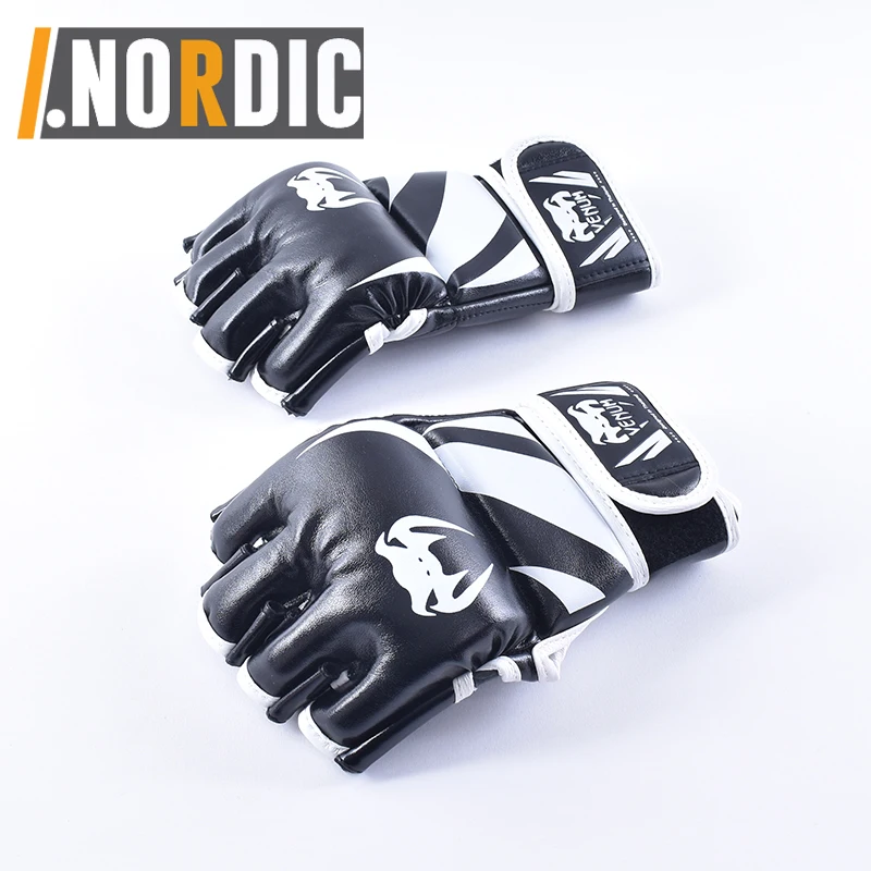 Boxing Glove Training Muay Thai for Sparring-Kickboxing-MMA-Fighting-Punching Bag Mitts Muay Thai Boxing Training Sparring Glov