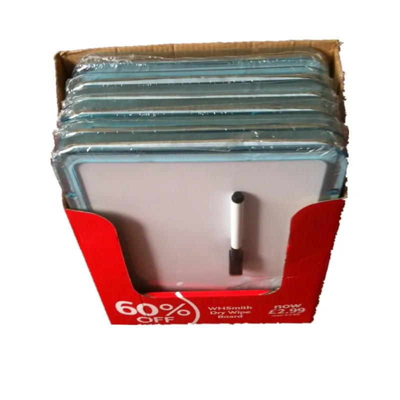 
classic non-magnetic whiteboard for classroom easy wipe-off with 1 marker 