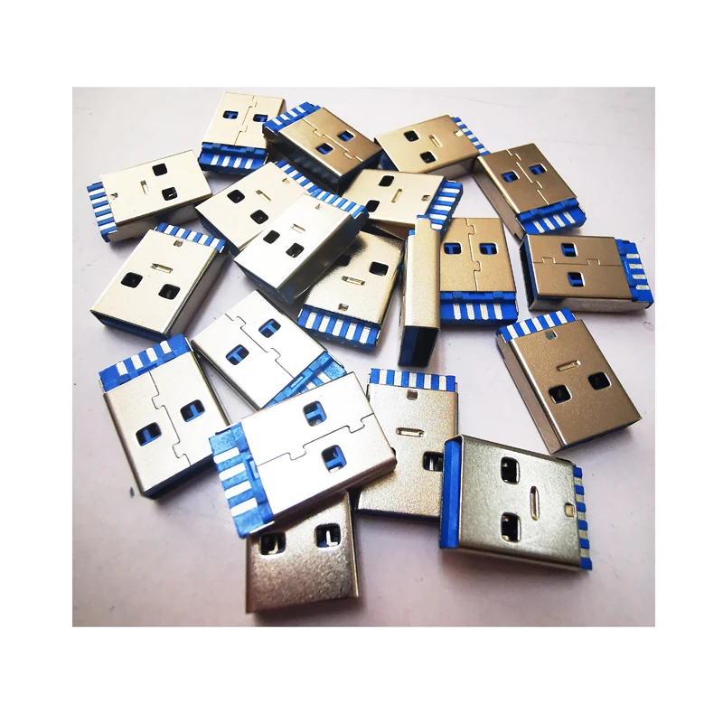 USB 3.0 Connector Female Socket 180 degree Bent Feet AF type for computer,laptop,notebook L=11.5mm,13mm,13.7mm,15mm