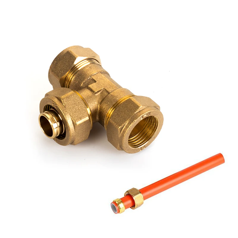 Super Universal High Pressure round Water Pipe Fittings Cast Copper Brass Rubber Ring Joint for Optimal Connection!
