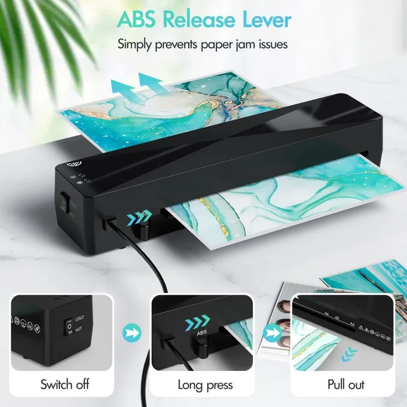 Perfect Office School Use 90s Fast Warm-Up A4 A5 A6 Heat Press Laminating Laminator Machine