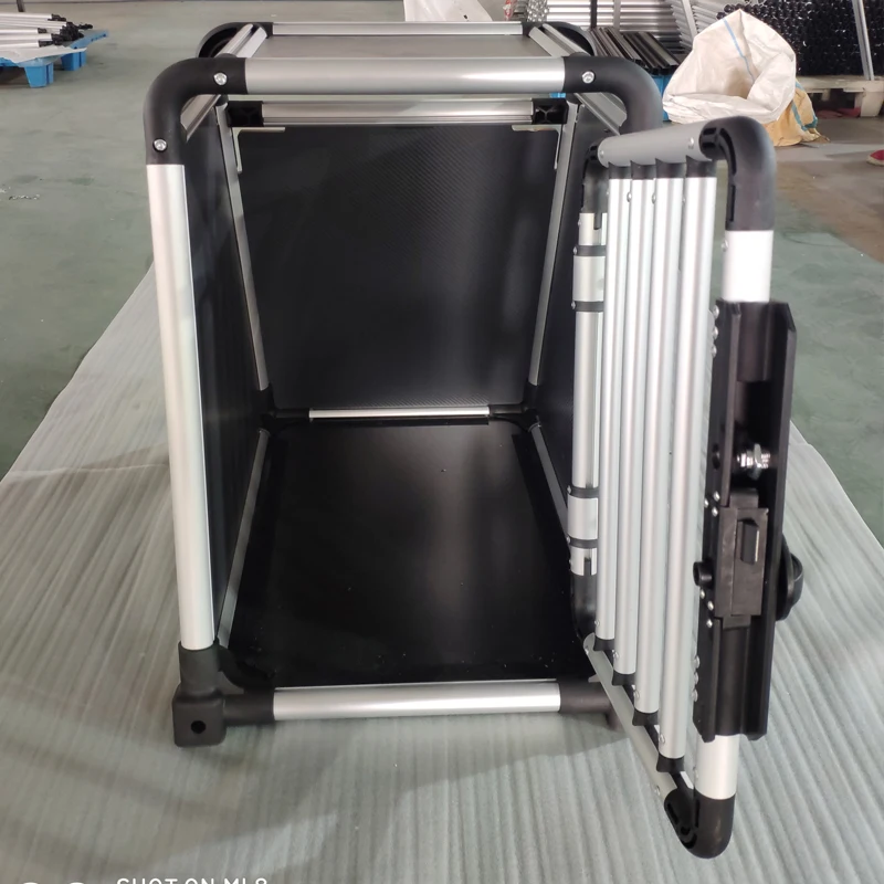 Wholesale new design Strong collapsible pet transport aluminium dog cage dog kennel pet crate factory for car travelling