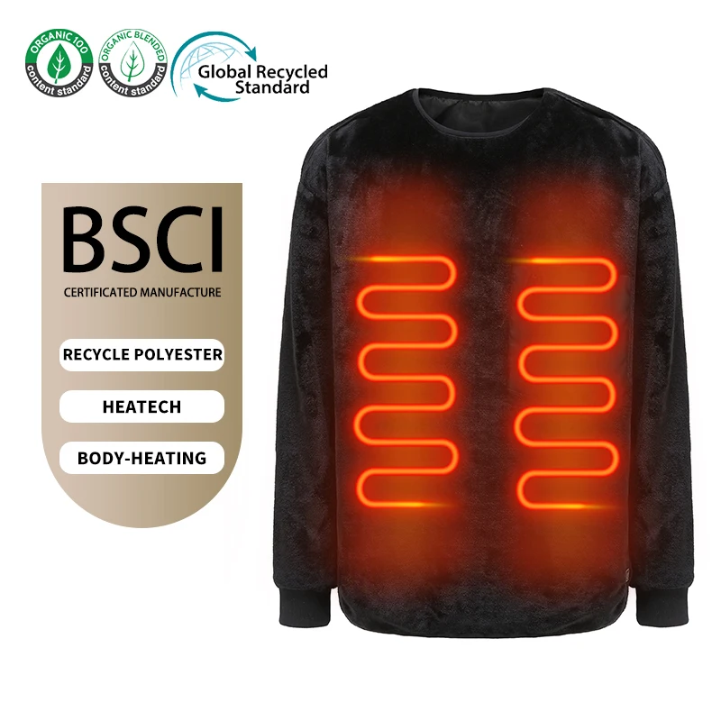 Upgraded power bank usb charging lightweight winter outdoor heated jacket