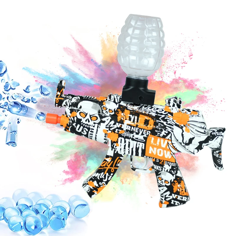 Graffiti Electric Toy Gun Children Gifts Outdoor Games Tell Water Bomb MP5 Splash Launcher Gel Gun