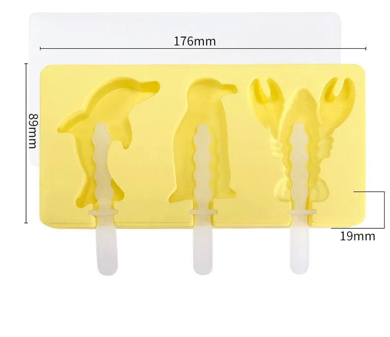 Silicone Popsicle Molds mould  ice cream cone mango ice cream mould maker Silicone Ice Cream Mould
