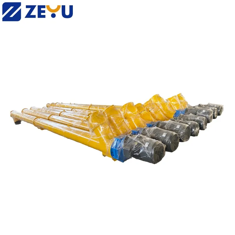 Reliable Stainless Steel Screw Conveyor 6-9m Long for Concrete Mixing Plant Cement Screw Conveyor