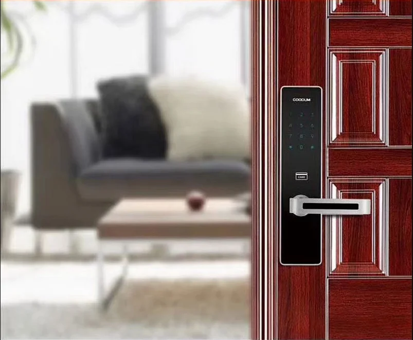 
Goodum Electronic APP TTLock Remote Control RF Card Password Smart Door Lock GT020W For Apartment / Office 