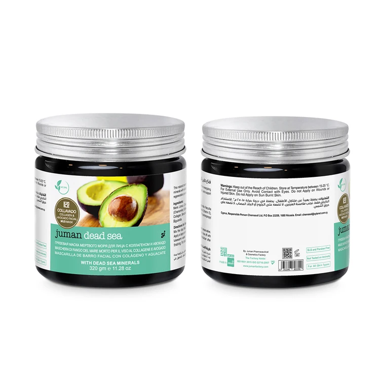 Collagen & Avocado black Extract Mud Facial   With Dead Sea Minerals
