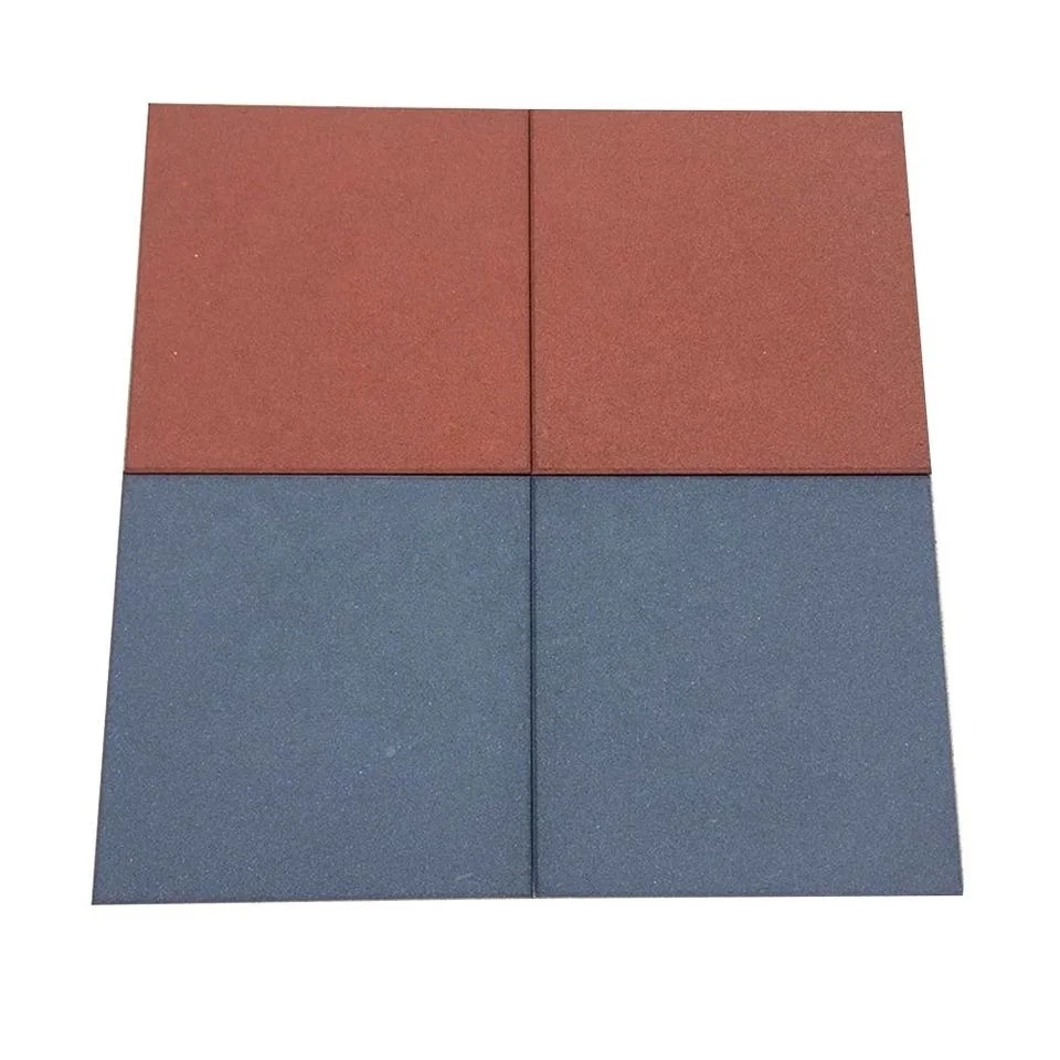 Waterproof Wear-Resistant Rubber Mat Outdoor Rubber Floor for Sport Playground Tiles Backyard Play Area