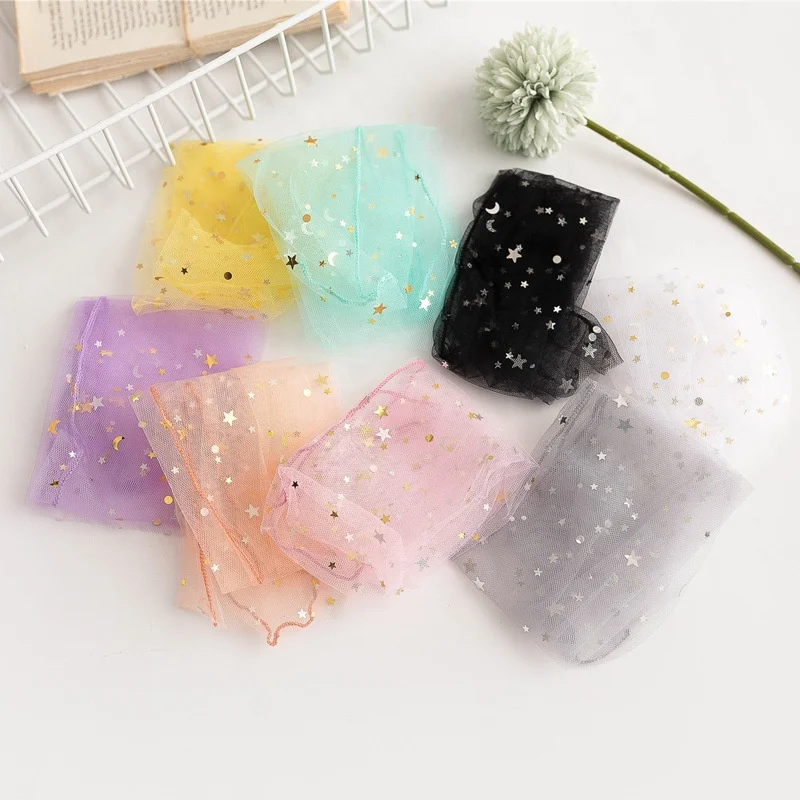 
2020 Summer Explosion women Sheer Socks with Star Thin silk Transparent Socks 