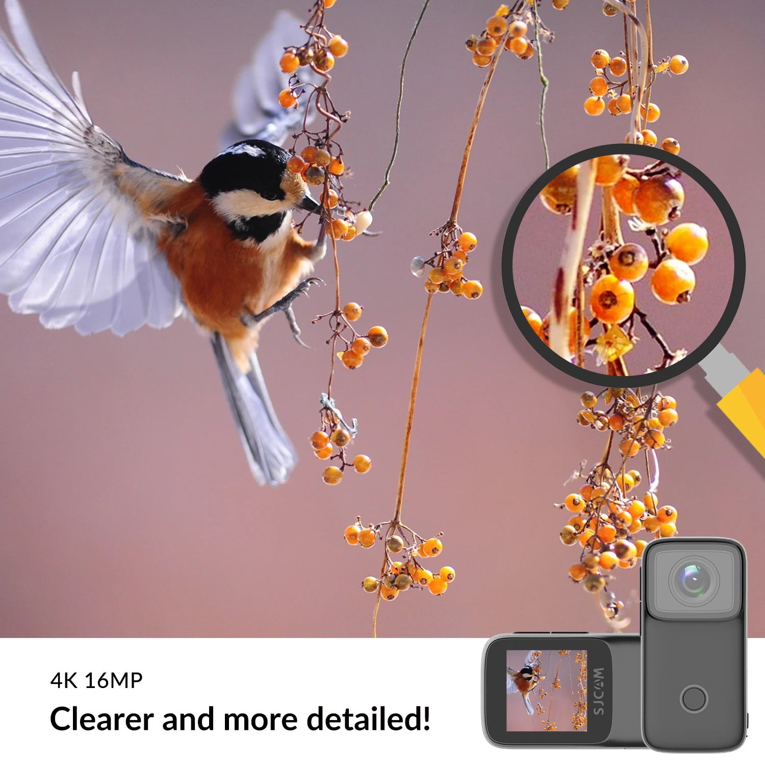 Action Camera 4K Mini Vlog Video Camera Body Waterproof Underwater Camera SJ C200