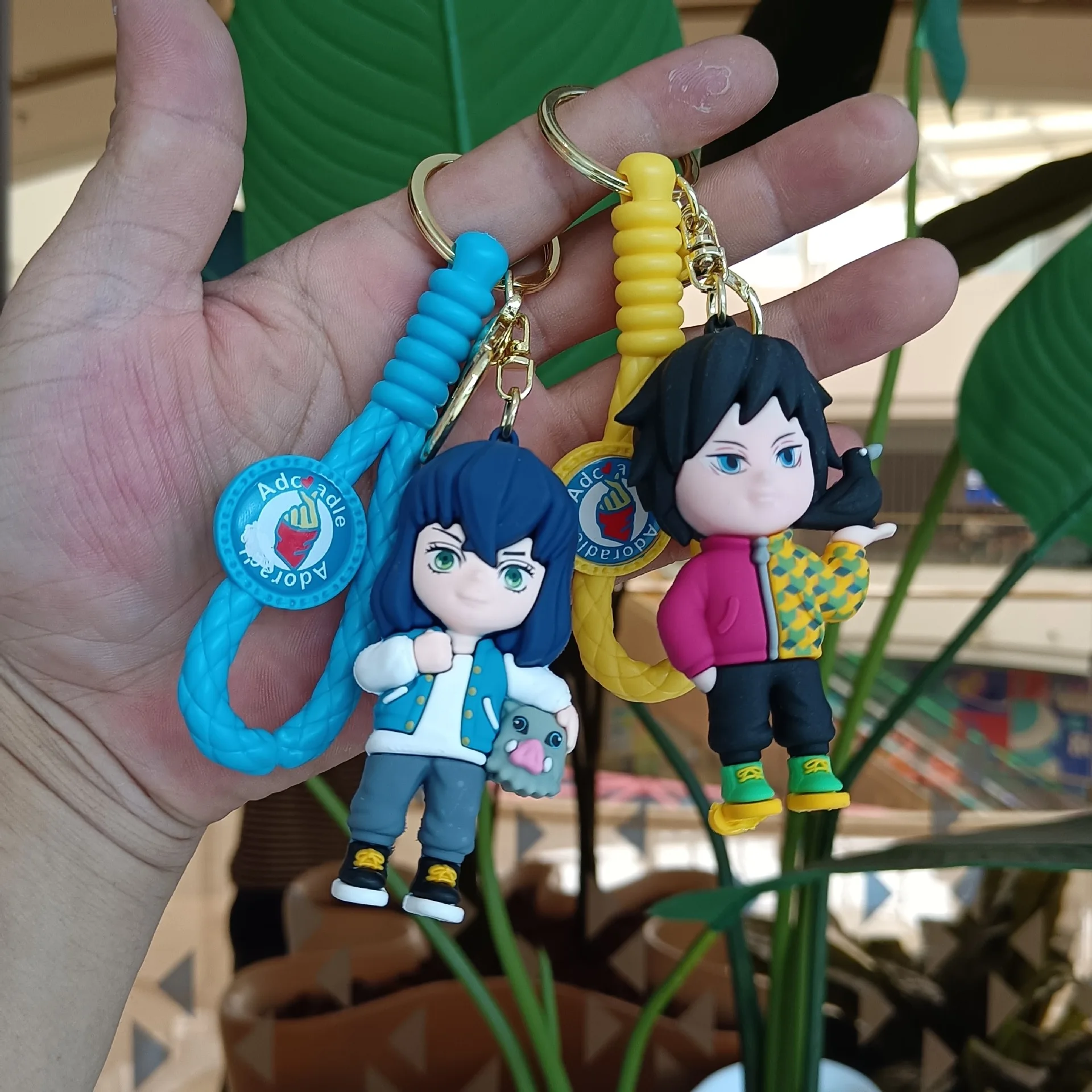 Animation Cartoon Ghost Killer Key Chain Creative Animation Car Key Chain Figure Bag Pendant Small Gift