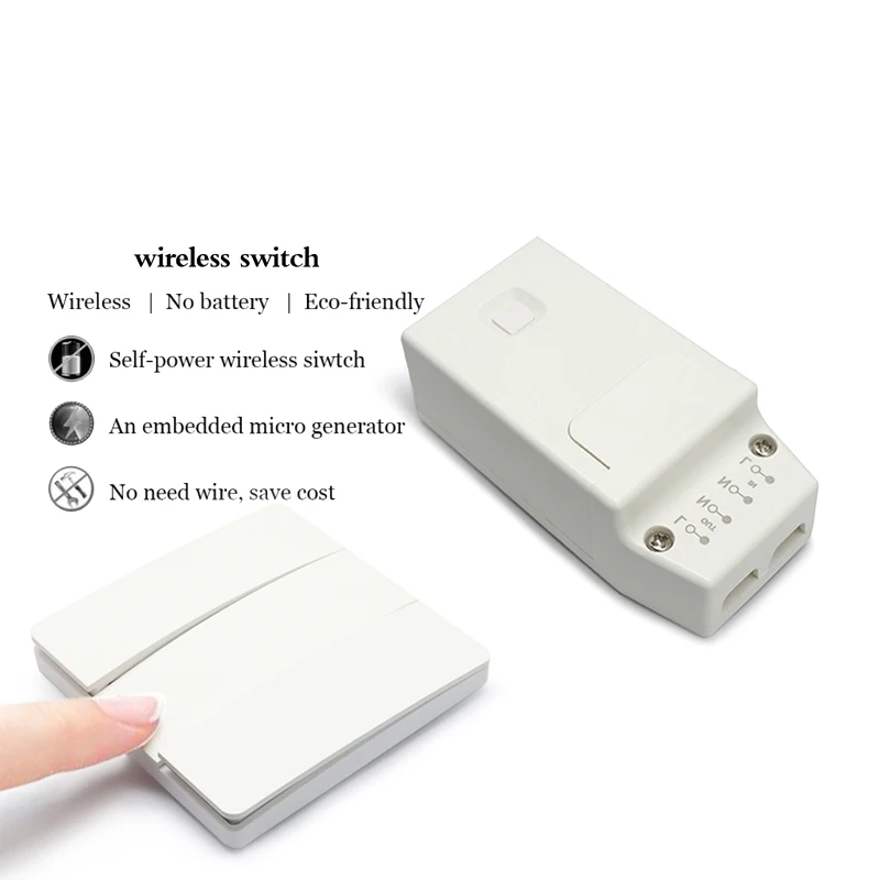 Triac wireless dimmer switch 200-240V UK EU light self powered push button remote adjust brightness Tuya dimmer switch
