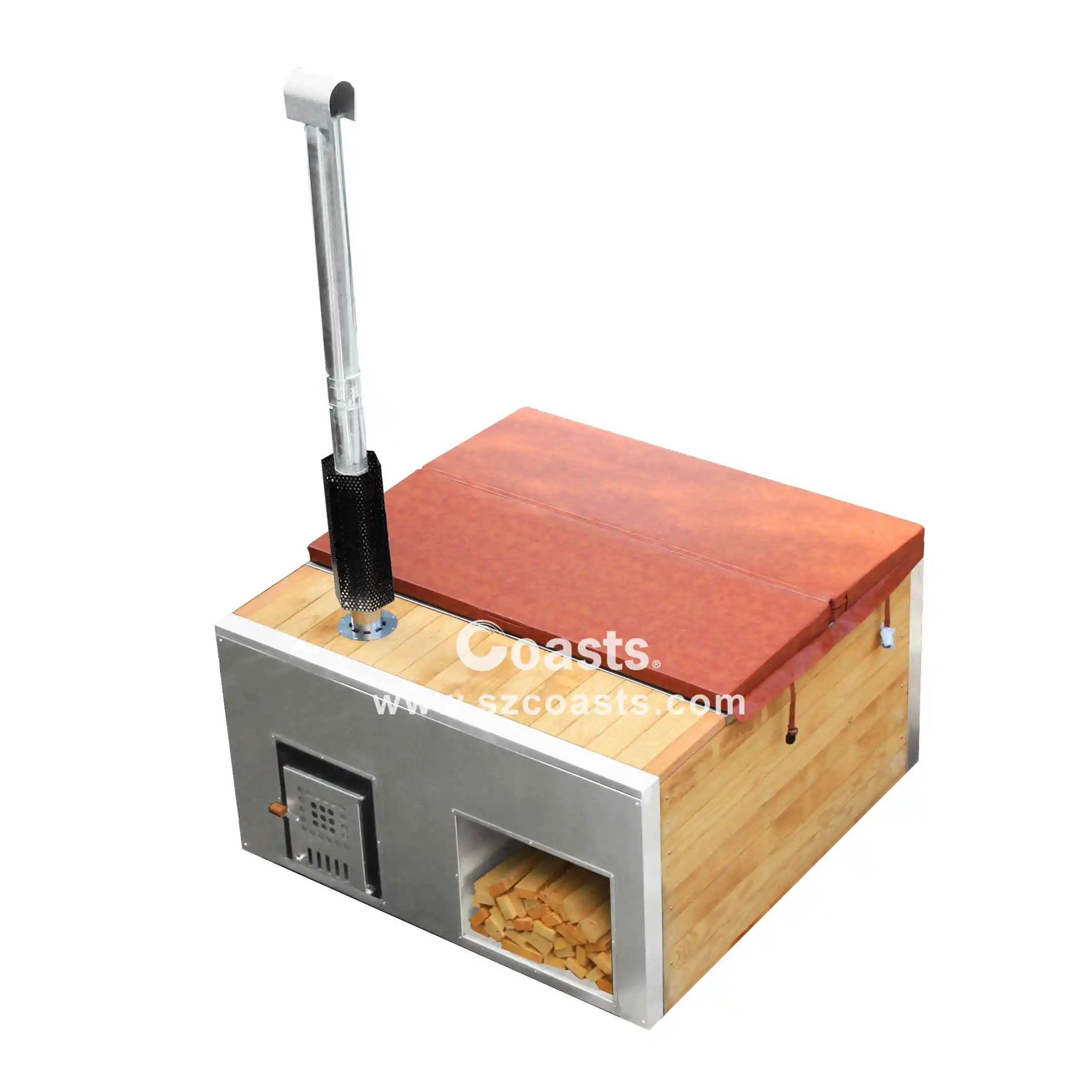New Outdoor Wood Burning Stove Hot Tub Stainless Steel Hot Tub Spa Outdoor Hot Tub Swimming Pool