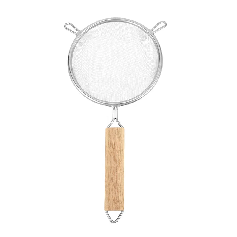 FUTIAN High Quality Stainless Steel Slotted Spoon Kitchen Drain Noodles Fried Hot Pot Mesh Strainer Accessory Oil Leak Filter