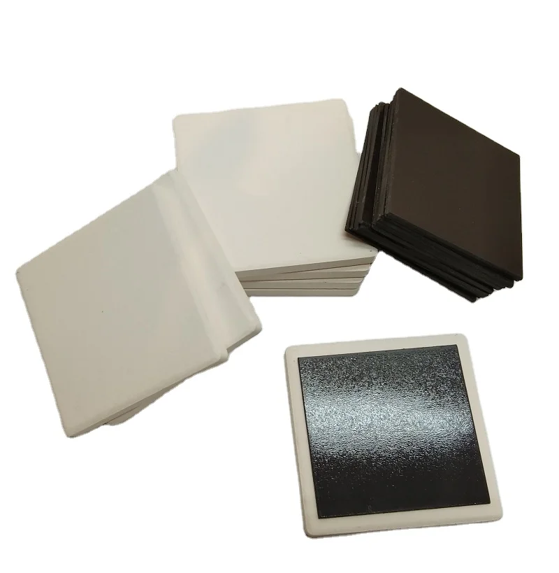 Рекламные квадратные керамические Магнитные Сувениры на холодильник для цифровой печати