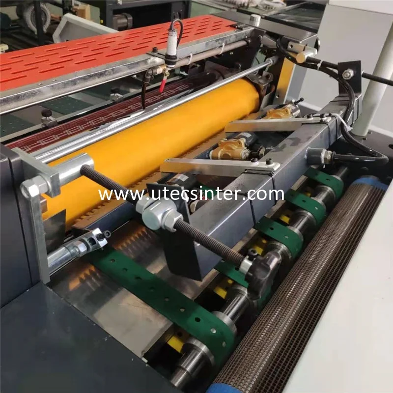SGUV620A semi automatic hand feed water based paper sheet vanishing machine, metal art paperboard oil uv coating equipment
