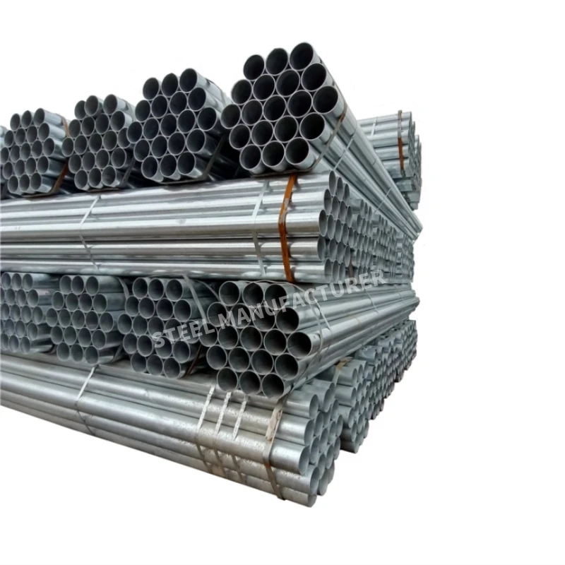 ASTM A53 Gi Welded ERW Pipes Mild Low Carbon Round Galvanized Steel Tubes for sale with CE ISO Certification