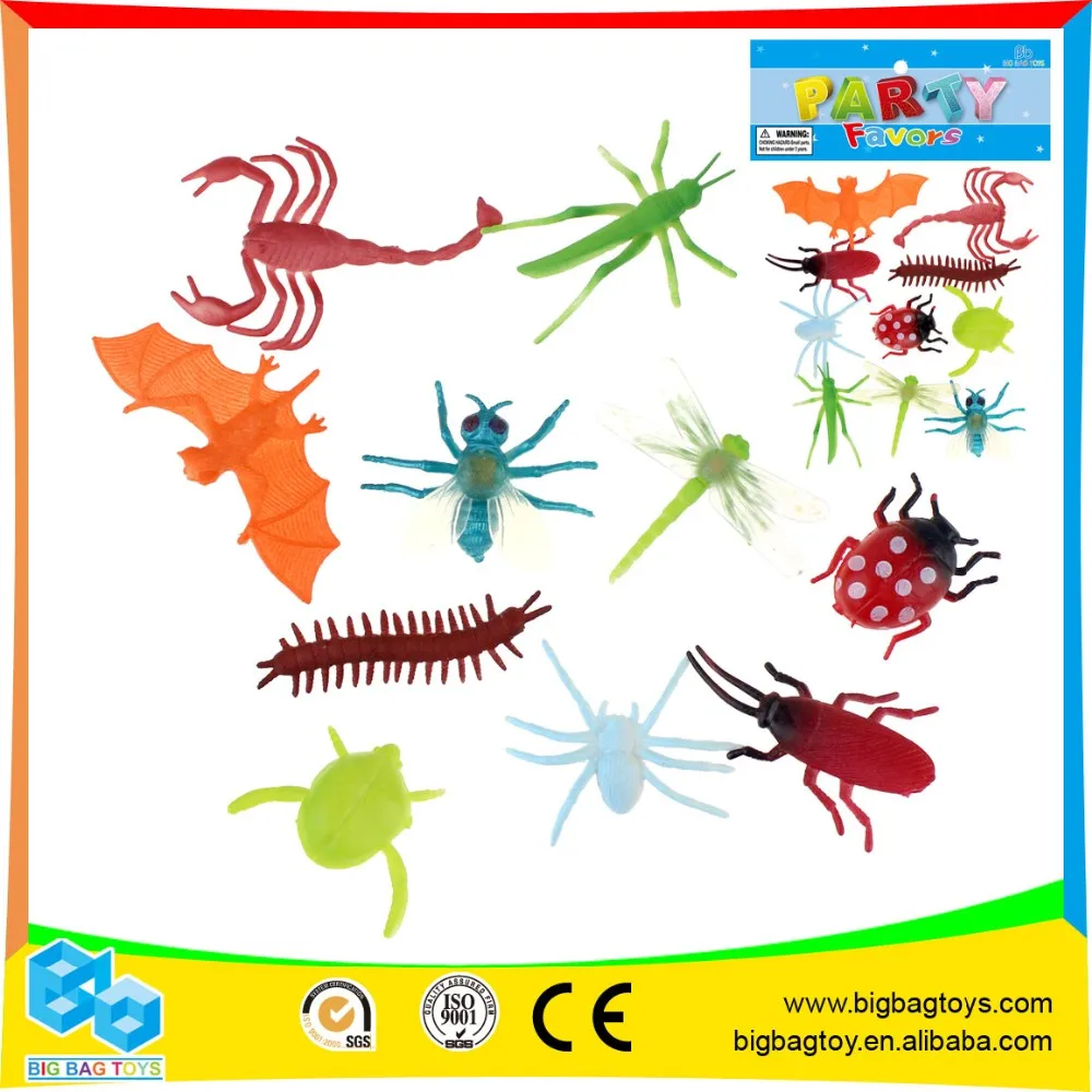 Excellent quality factory price assorted mini plastic insect toy mix kinds