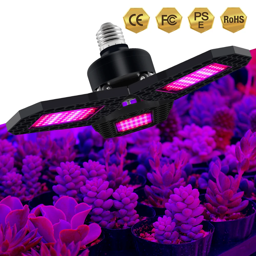Vegetables and blooming grow lights Red and blue spectrum folding LED shed plant breeding grow lights